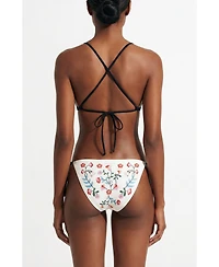 Jessie Zhao New York Women's Wild Rose Reversible Tie Side Bottom