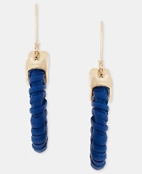 Style & Co Gold-Tone Rattan Hoop Earrings, Macy's Exclusive