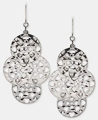 Style & Co Gold-Tone Circle Drop Earrings, Macy's Exclusive