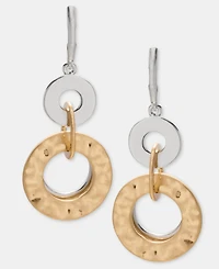 Style & Co Two-Tone Drop Earrings, Macy's Exclusive