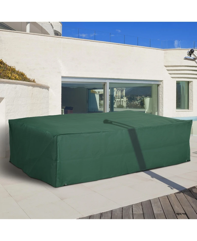 Busdays Heavy Duty Outdoor Sectional Sofa Cover, Waterproof Patio Furniture Cover for Weather Protection