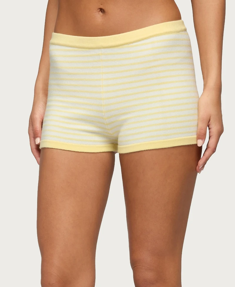 Edikted Women's Camil Striped Knit Shorts