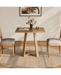 Tribesigns Square Dining Table for 2/4, Wooden Kitchen Table, 31.5" Dining Table (Only Table)