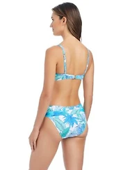 Bleu By Rod Beattie Womens Riviera Retreat Underwire Molded Cups Bikini Top Printed Swim Bottoms