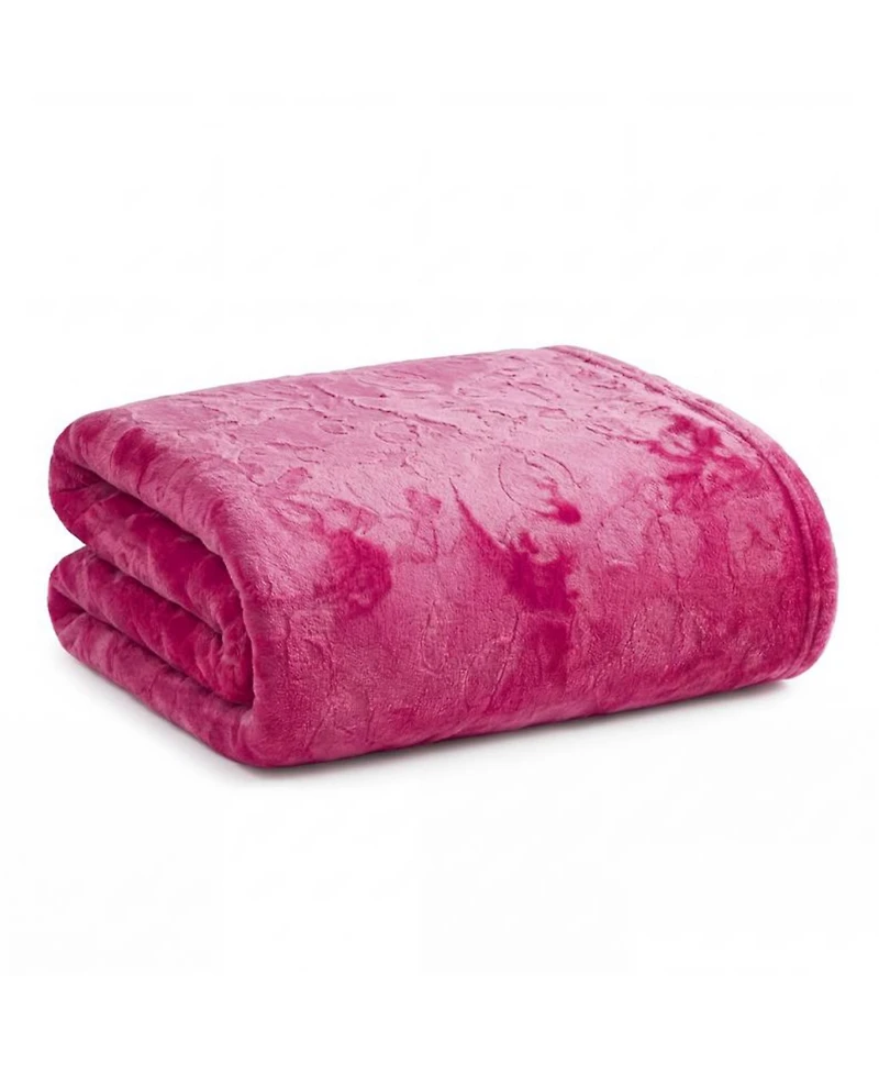 Juicy Couture Embossed Oversized Plush Throw, 60" x 90"
