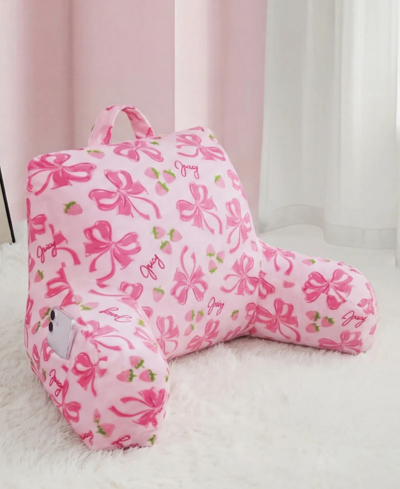 Juicy Couture Ultra-Soft Backrest Pillow, 30" x 21"