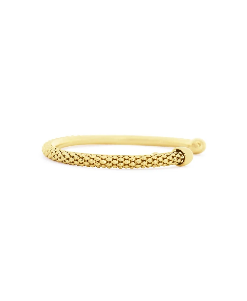 The Lovery Woven Cuff Bangle 14K Gold-Plated Sterling Silver