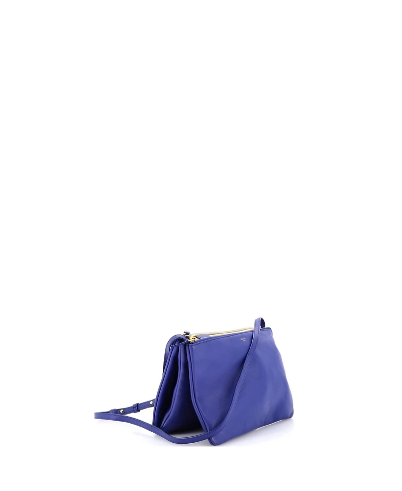 Pre-Owned Celine Small Trio Crossbody Bag Leather