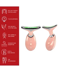 Pursonic Total Neck and Face Rejuvenation: Red Light Therapy Neck Wrap and 7-in-1 Sculpting Wand