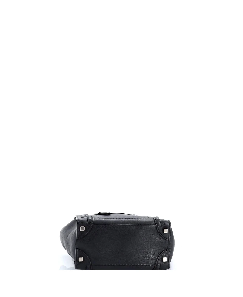 Pre-Owned Celine Micro Luggage Bag Grainy Leather