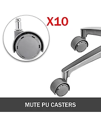 Sugift Medical Dental Stool, Pu Leather Chair, Adjustable Height for Dentist Office