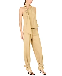 Line & Dot Women's Wide-Leg Mid-Rise Pants