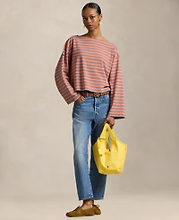 Polo Ralph Lauren Women's Striped Long-Sleeve Boat Neck T-Shirt