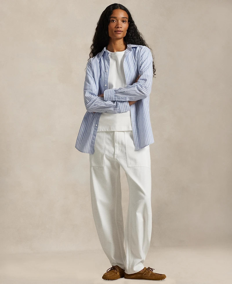 Polo Ralph Lauren Women's Striped Long-Sleeve Button-Front Shirt