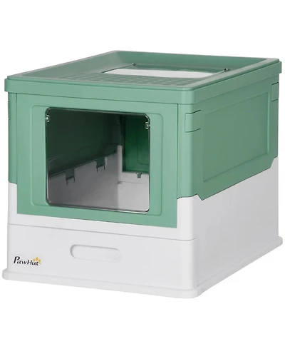 Zeus and Ruta Enclosed Cat Litter Box Front Entry Top Exit Plastic