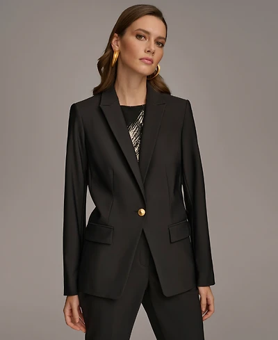 Donna Karan New York Petite Single Breasted Jacket
