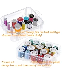 Gnuadz 60 Colors Embroidery Machine Thread Storage Box Sewing Kit
