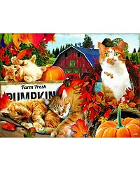 SunsOut Farm Fresh Pumpkins 300 piece Jigsaw Puzzle for Adults Halloween