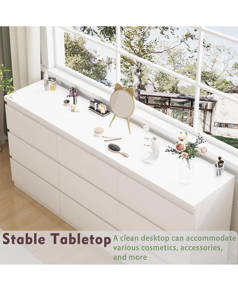 Famapy 9-Drawer Retractable Dresser Bedroom Storage Organizer