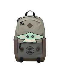 Star Wars: The Mandalorian Grogu Pouch 17" Adult Hooded Backpack