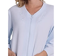 Miss Elaine Women's Long-Sleeve Quilted Knit Robe