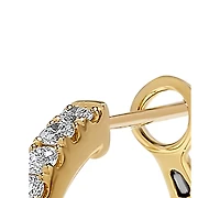 Diamond Hoop Earrings (1/2 ct. t.w.) in 14k Gold