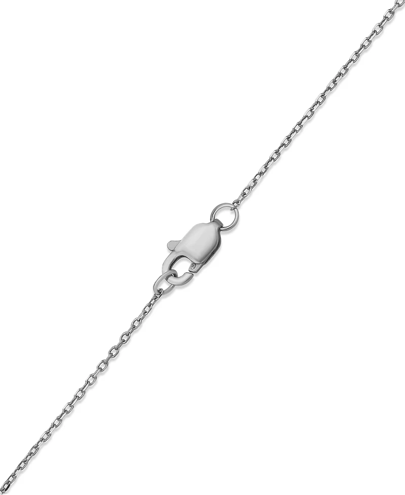 Diamond Halo Cluster Pendant Necklace (1 ct. t.w.) in 14k White Gold