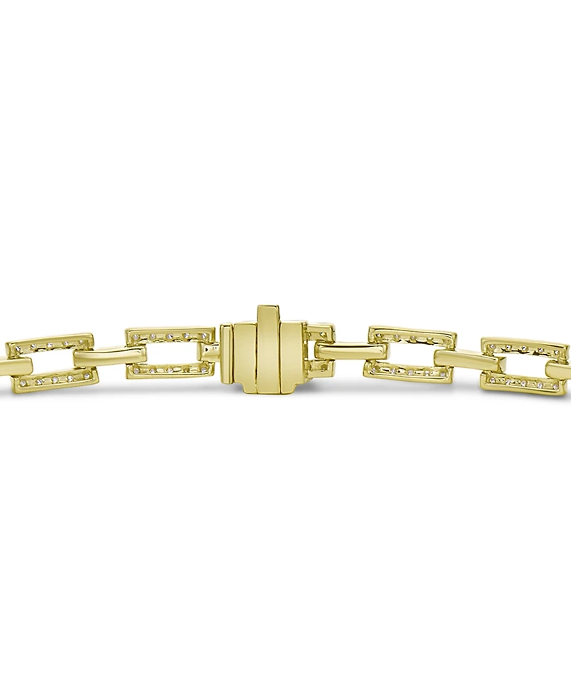 Diamond Square Link Bracelet (2 ct. t.w.) in 14k Gold or 14k White Gold