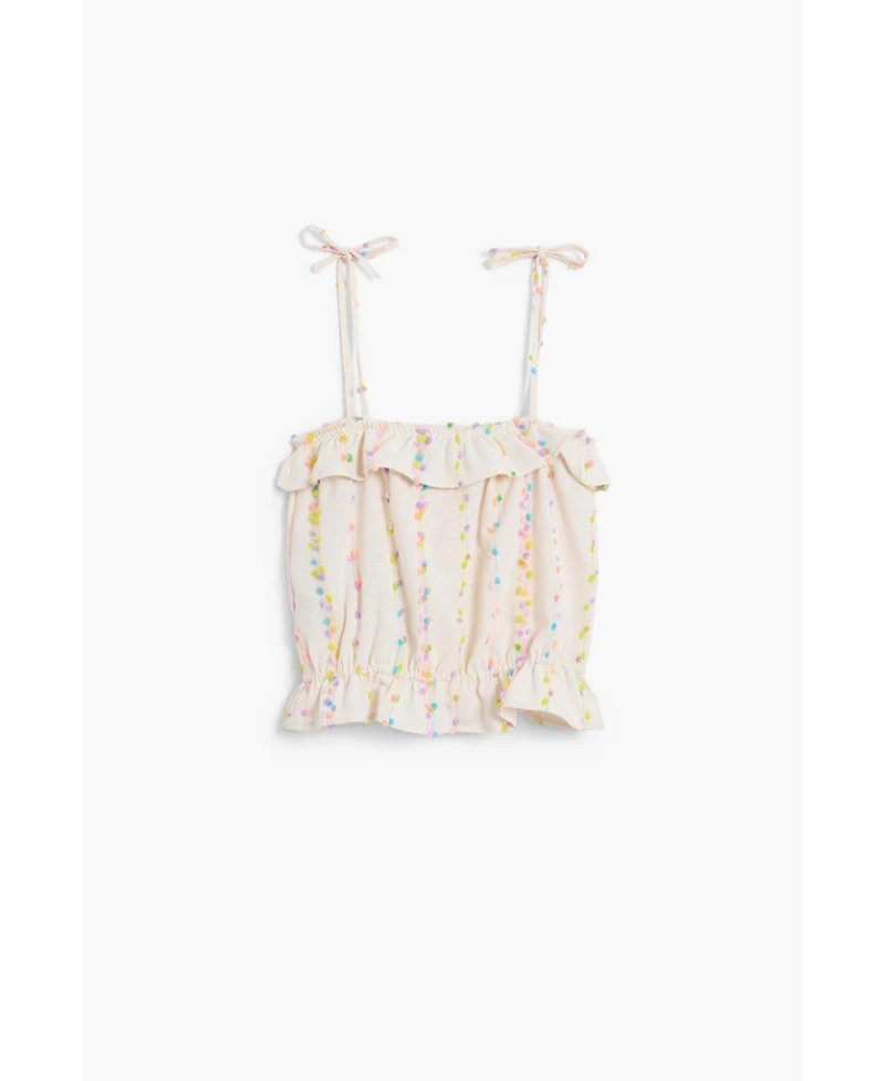 Desigual Girls Girls's Pom-pom strap top