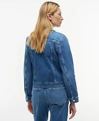 Tommy Hilfiger Women's Slim-Fit Collared Denim Jacket