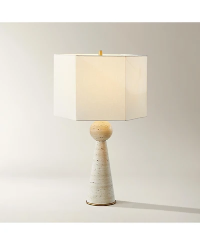 Z Gallerie Alviso Travertine Table Lamp