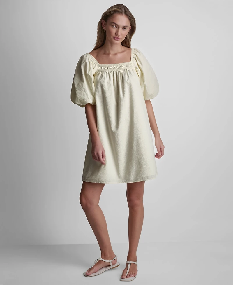 Dkny Jeans Women's Square Neck Mini Dress