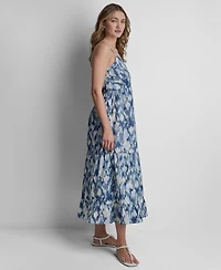 Dkny Jeans Women's V-Neck Tiered Tank Dress