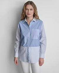Dkny Jeans Women's Long-Sleeve Classic-Fit Shirt