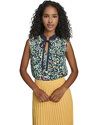 Tommy Hilfiger Women's Sleeveless V-Neck Blouse