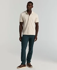 Perry Ellis Men's Vertical Rib Button Front Shirt