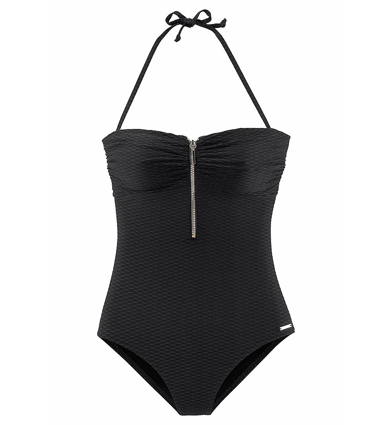 Lascana Women's Bandeau One Piece Swimsuit Bra Sizing