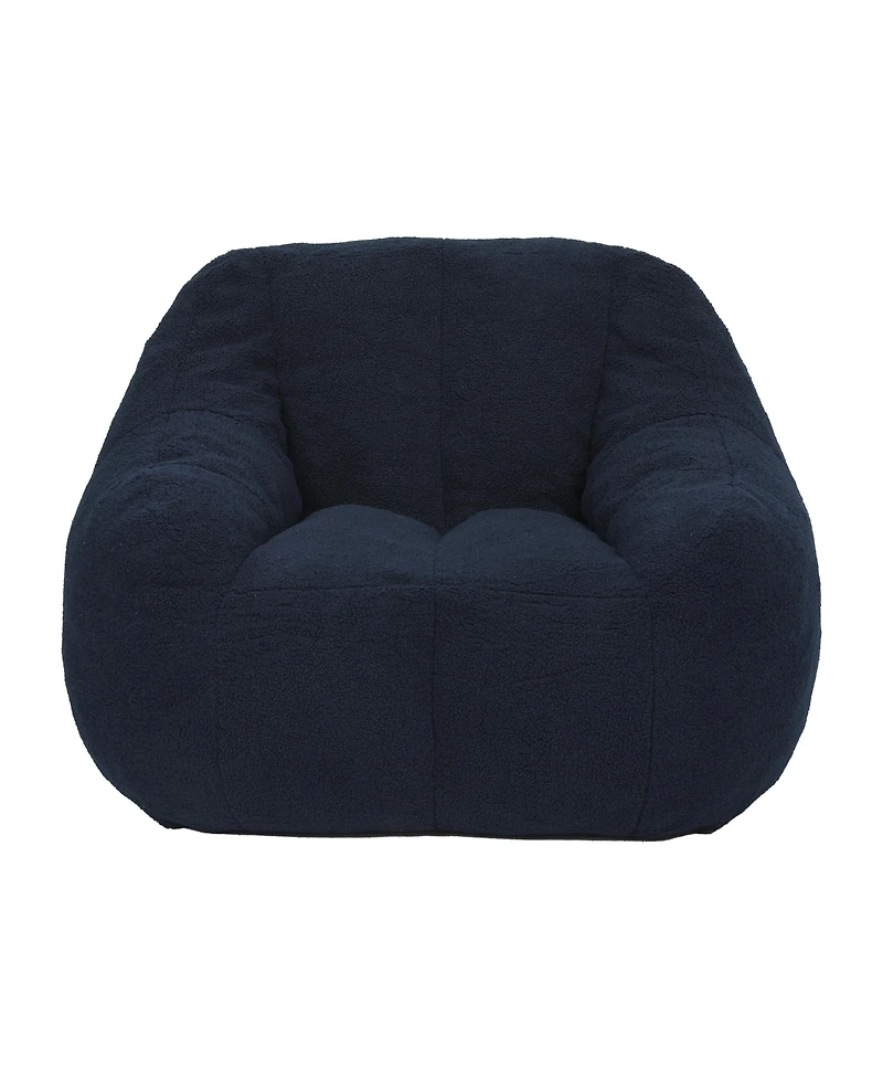 Clihome Bean Bag Sofa with Tufted Soft Stuffed Filling, Comfy Cozy Chairs