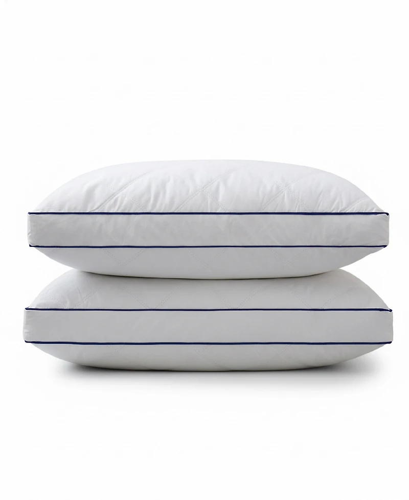 Unikome Diamond Quilted Goose Down Feather 2-Pack Pillow, Queen
