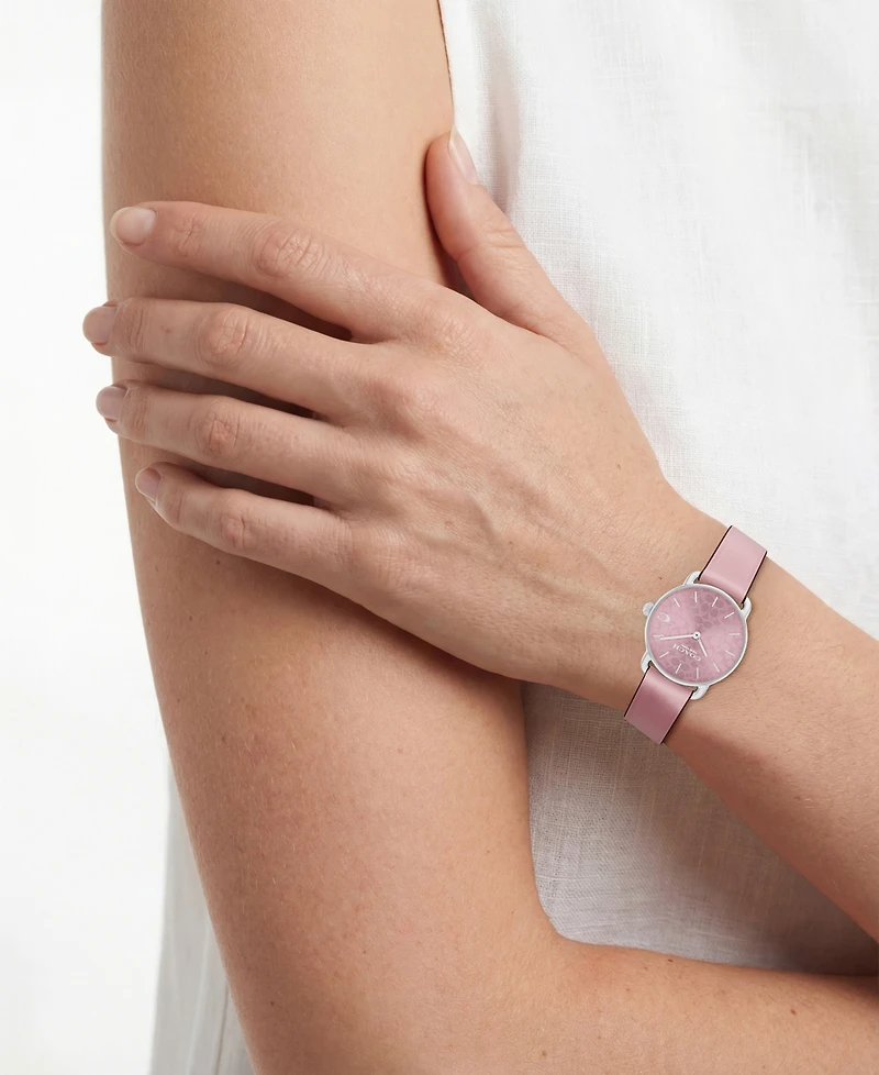 Coach Women's Elliot Blush Leather Bracelet Watch, 28mm