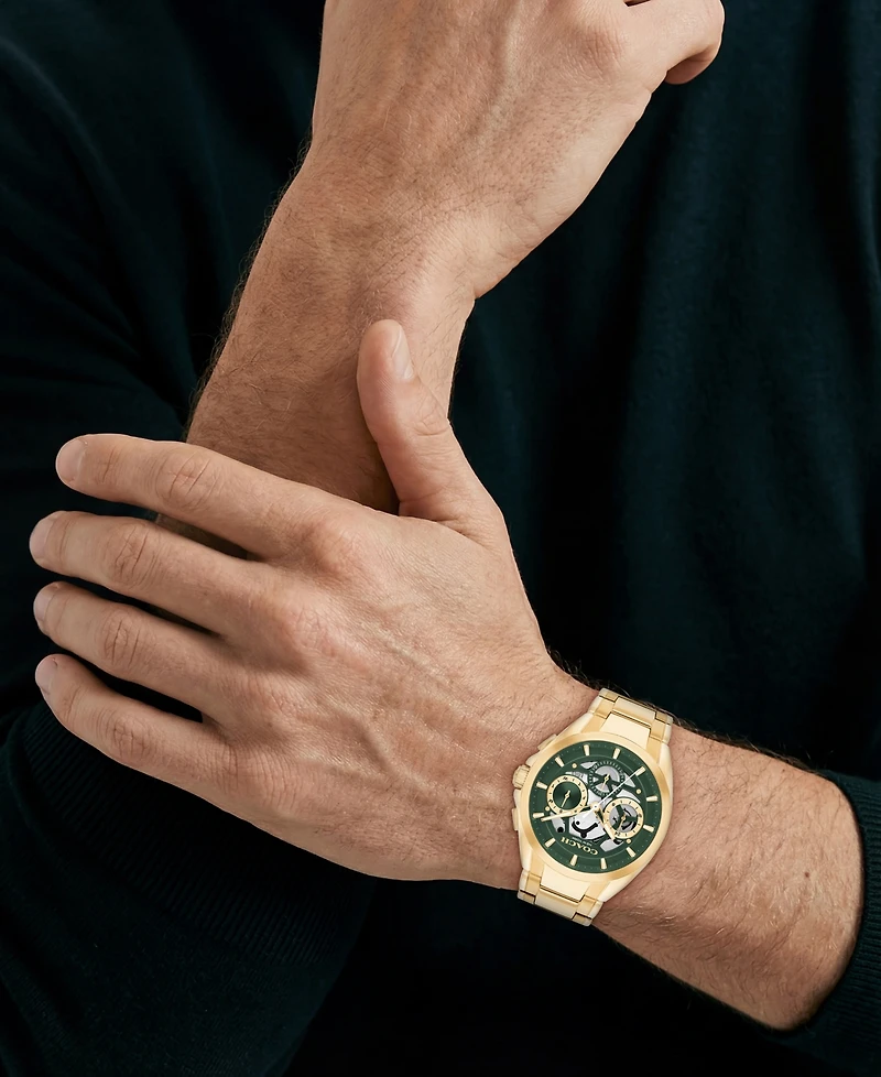 Coach Men's Jackson Gold Tone Stainless Steel Bracelet Watch, 41.5mm