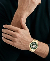 Coach Men's Jackson Gold Tone Stainless Steel Bracelet Watch, 41.5mm