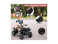 Hongge 6V Kids Atv Quad Electric Ride On Car with Led Light and MP3-Solid