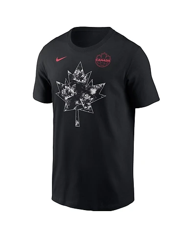 Nike Men's Black Canada Soccer Maple Leaf T-Shirt