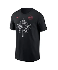 Nike Men's Black Canada Soccer Maple Leaf T-Shirt