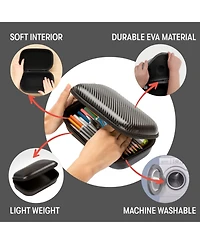 Gnuadz Carbon Pencil Case Eva Box Storage Organizer School Supplies Cable Holder