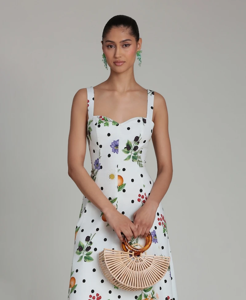 Avec Les Filles Women's Fit & Flare Floral-Print Dress