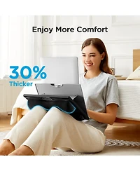 Gnuadz Laptop Stand Portable Adjustable 8 Angles Dual Cushion Bed Sofa Car Desk