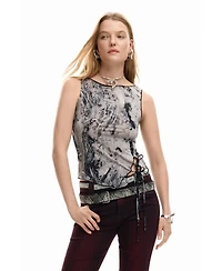 Desigual Women's T-shirt photo tied