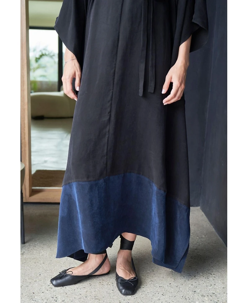 Ocean+Main Women's Colorblock Belted Caftan